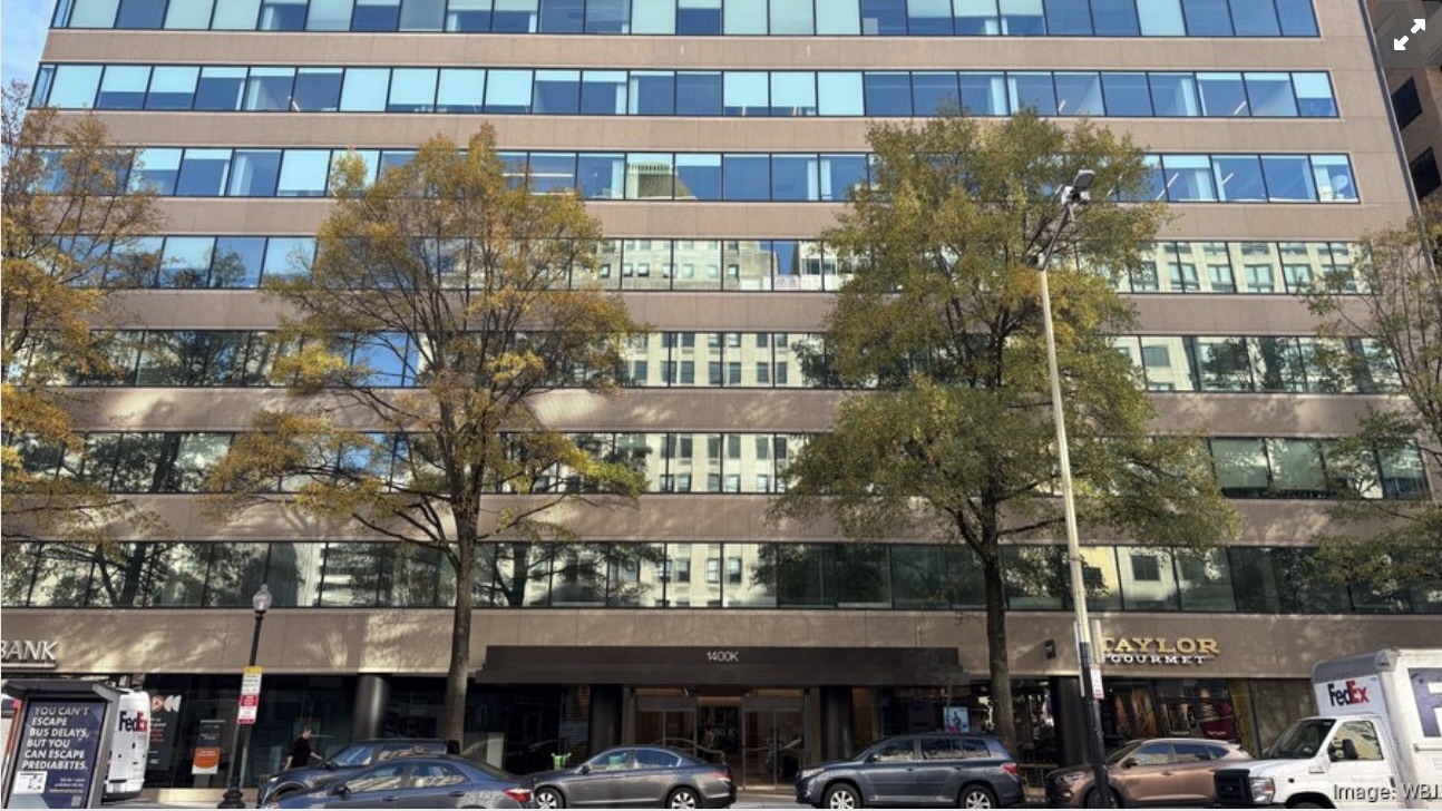 1400 K St. NW office building overlooking Franklin Square in downtown Washington, DC
